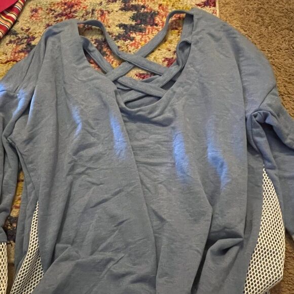 Adrienne Vittadini large blue blouse - Picture 6 of 7